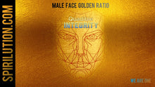 Laden Sie das Bild in den Galerie-Viewer, MALE GOLDEN FACE RATIO - FACIAL SYMMETRY FORMULA ★SUBLIMINAL BINAURAL BEATS MEDITATION - SPIRILUTION.COM