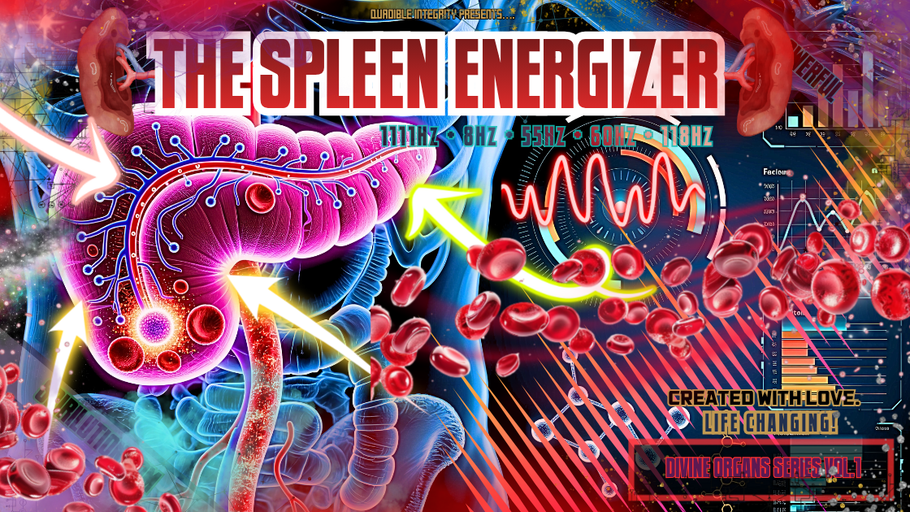 Spleen Healing Frequency Music | 1111Hz + 8Hz + 55Hz + 60Hz + 118Hz | Deep Cellular Regeneration **FULL DESCRIPTION**